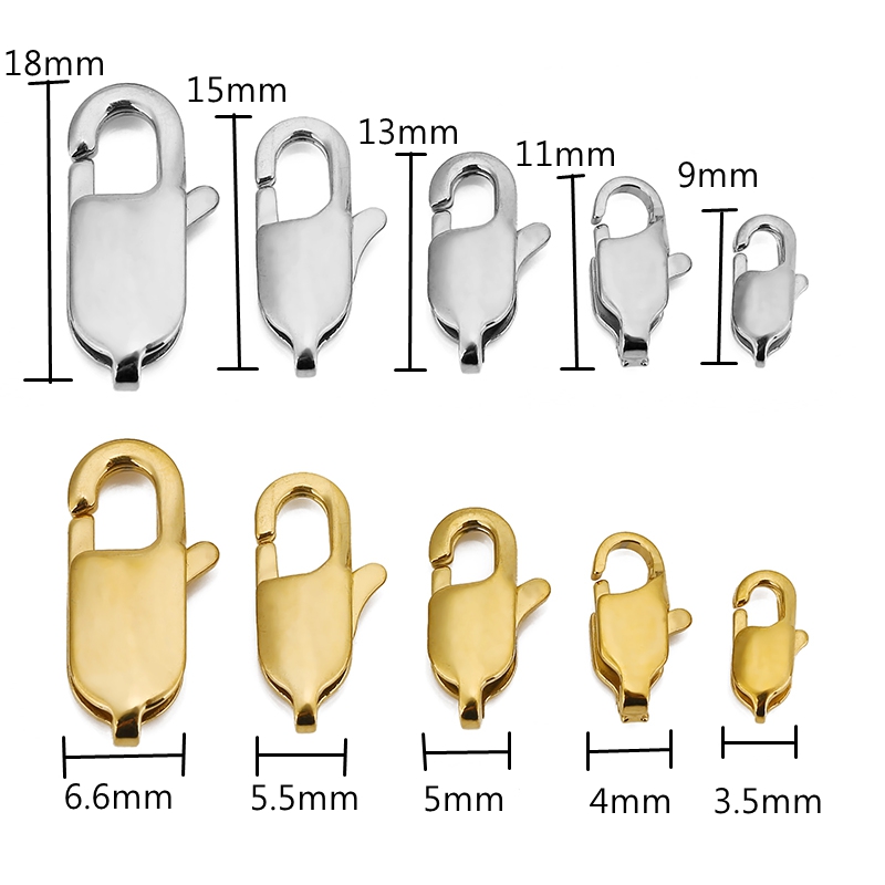 10pcs High End Quality Gold St - Lobster Clasp Silver 评论和价格