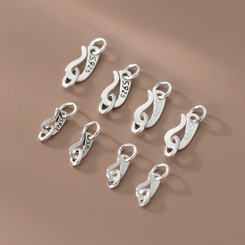 S925 Sterling Silver S Shape C - Jewelry Making In La 评论和价格