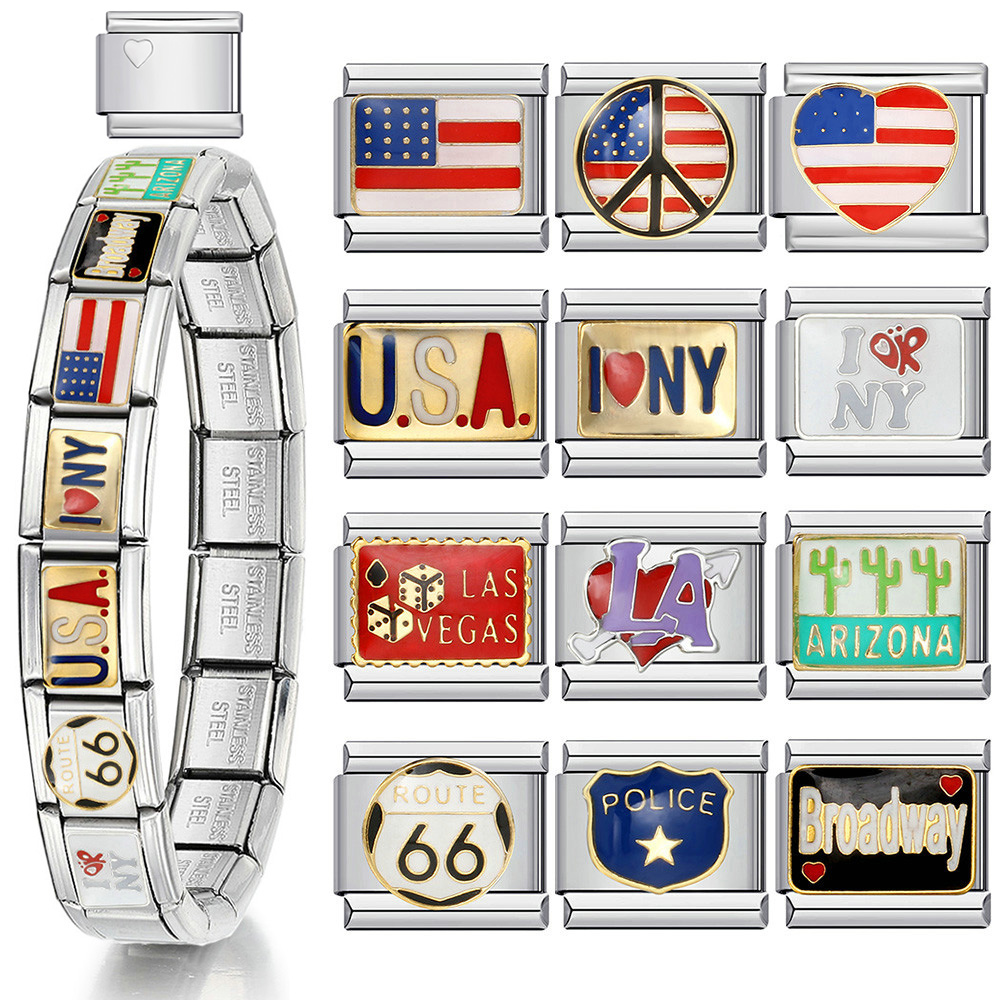 1pc Y2K Italian Charm Bracelet - Jewelry Making In La 评论和价格