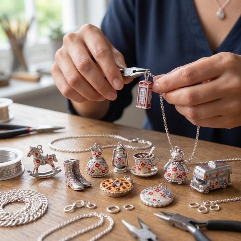 Cute Stainless Steel Cartoon P - Jewelry Making London 评论和价格