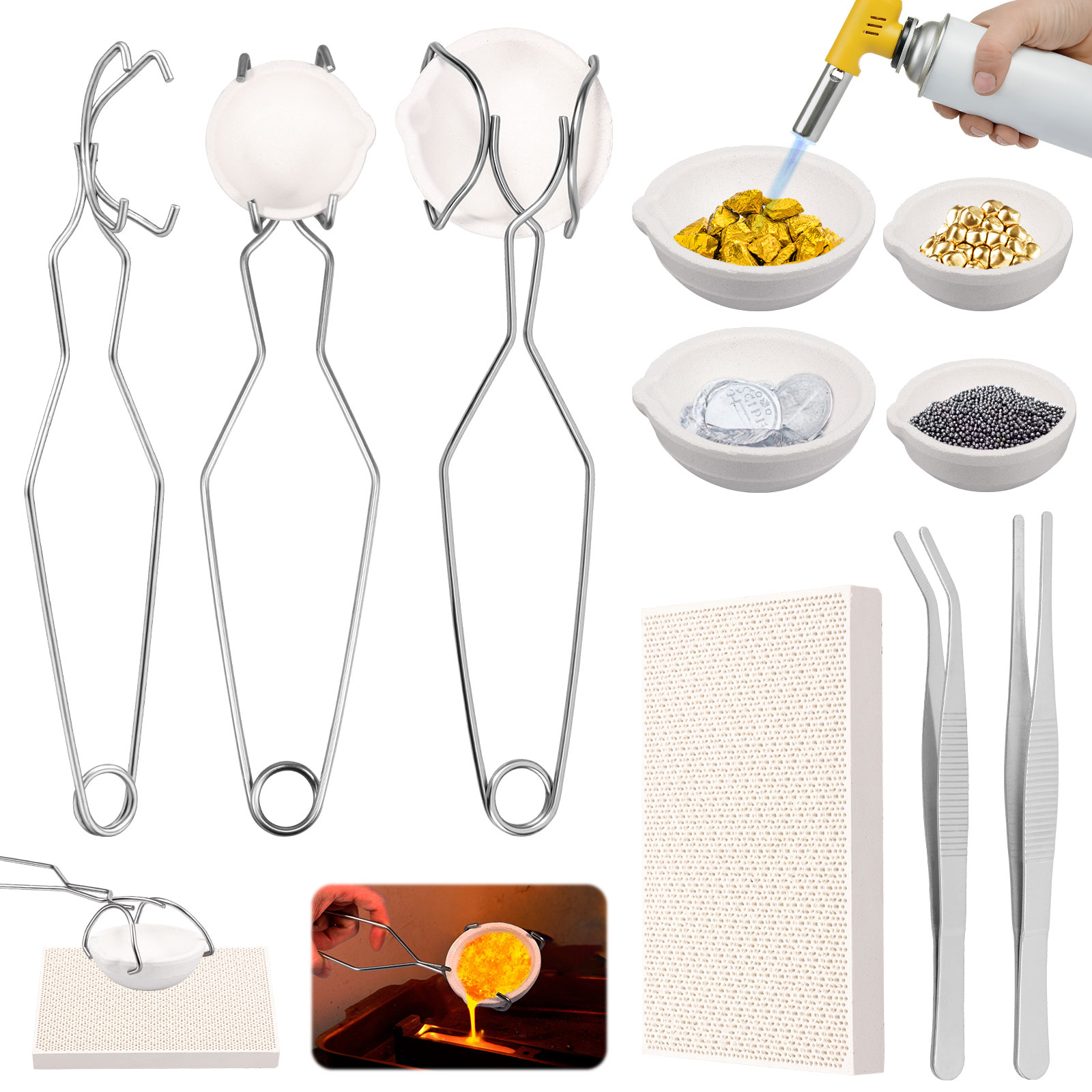 Crucible Set High Purity Torch - Jewelry Making Torch 评论和价格