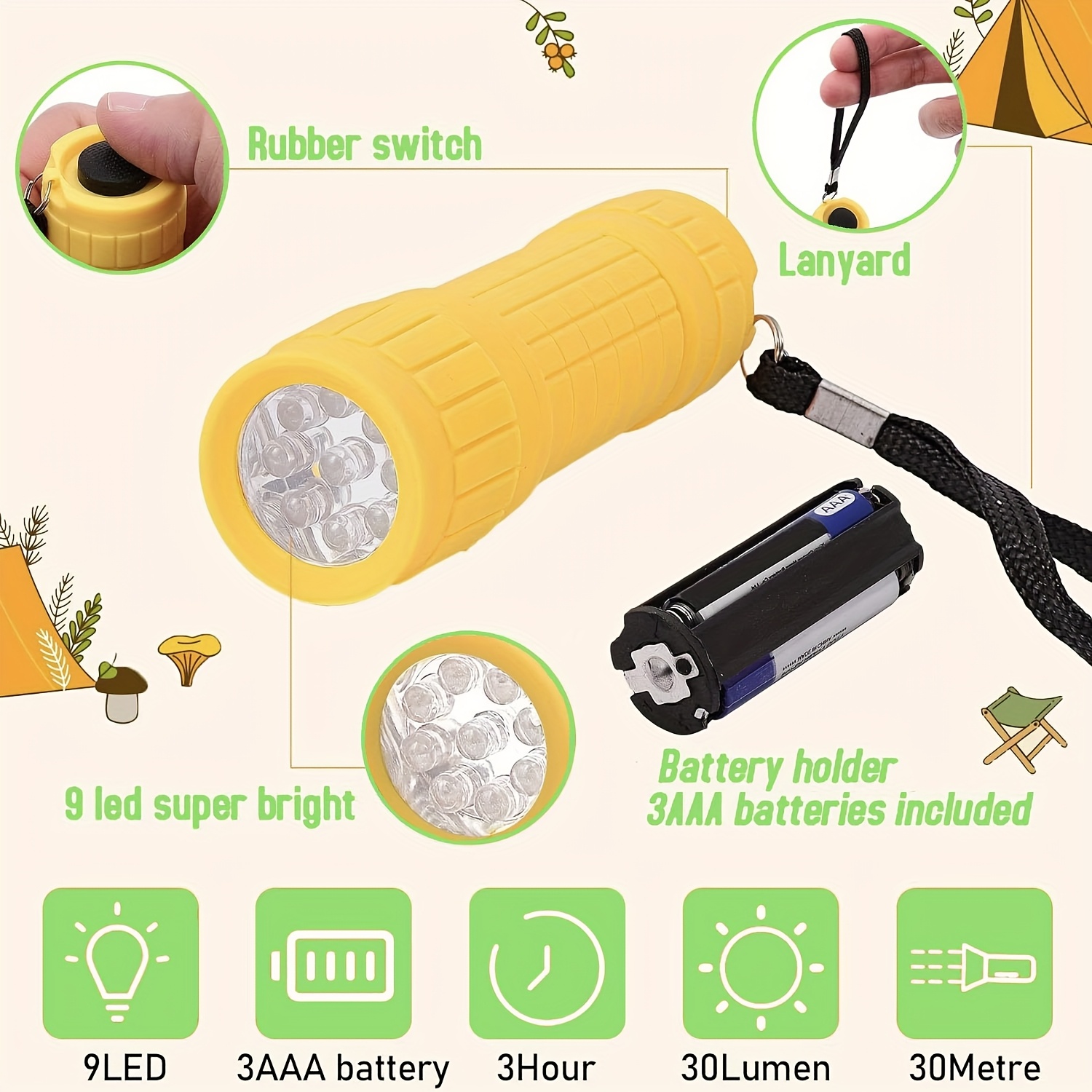 Mini Portable Flashlight 9XPE  - Jewelry Making Torch 评论和价格