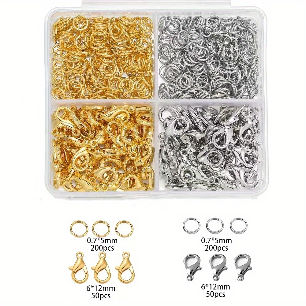 350/500 Pieces A Combination S - Lobster Clasp Silver 评论和价格
