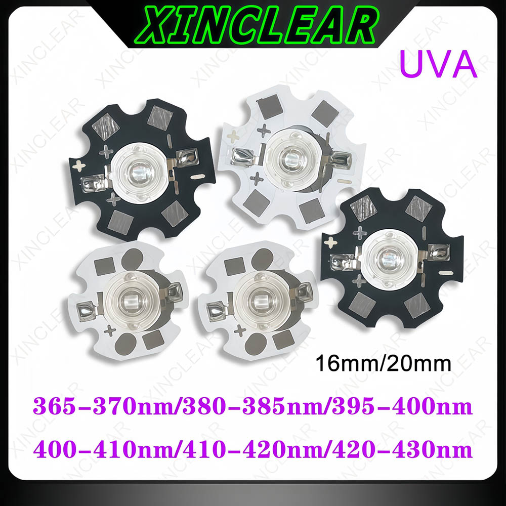 3W UVA LED Chips UVA 370nm 380 - Jewelry Making Board 评论和价格