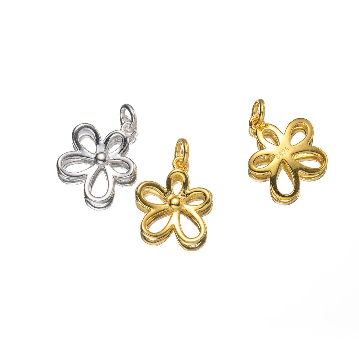 925 Sterling Silver Hollow Flo - Jewelry Making In La 评论和价格