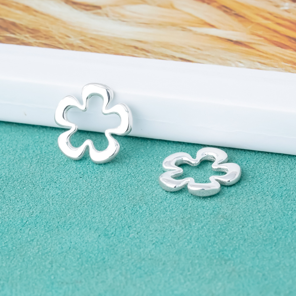 925 Sterling Silver Hollow Flo - Jewelry Making In La 评论和价格